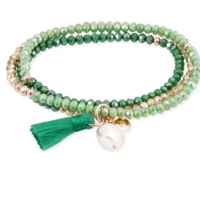 PULSERA ZEN VERDE TRICOLOR