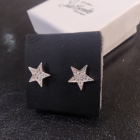 PENDIENTES PLATA DE LEY ESTRELLAS Y CIRCONITAS