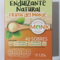 Endulzante Fruta Del Monje 40 Sobres Monk 120g