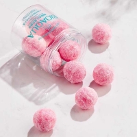 Exfoliante corporal BIOAQUA Peach Sugar Candy ball para todo el cuerpo, elimina la piel muerta, blanqueando y mejorando la piel reseca. Delicioso aroma.