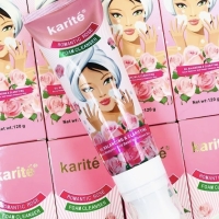 Espuma limpiadora Karité con aceite de rosas, equilibrante y clarificante. Quita suciedad de maquillaje de forma rápida y limpia profundamente la piel.