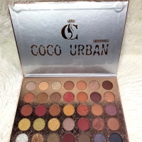 Paleta de sombras Coco Urban 35 tonos.Matte, satinados y glitter