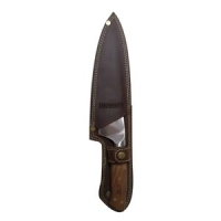 Cuchillo 8" Parrillero Catemu c/funda de cuero café