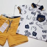 PANTALON MOSTAZA + POLO