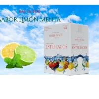 AGUA SABORIZADA EN CAJAS DE 20 LITROS - SABOR LIMóN MENTA