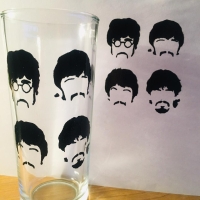 VASO SERIGRAFIADO BEATLES