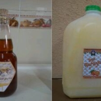 1 Galón de jugo de naranja + 1/2 botella de miel 100% pura