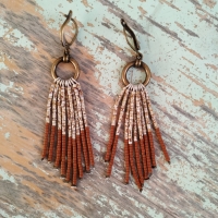 Pendientes Nakai marrones