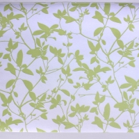 Mantel individual  vinilico modelo estampado hojas verde. tamaño 53x40 cm. 