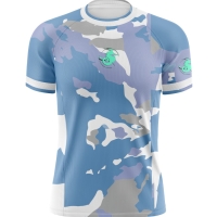 Camiseta técnica mod. camuflaje azul