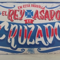 El Rey del Asao es Cruzado 30 x 25 cm