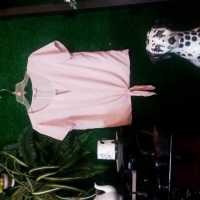 Pink Blouse Pink Rose Size L