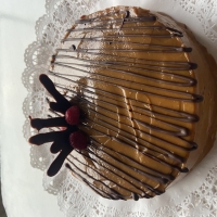 Torta panqueques frambuesa manjar (15 personas)