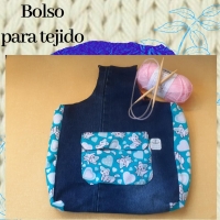 BOLSO PARA TEJIDO\N+ESTUCHE Y GUIA DE PUNTOS