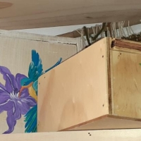 CAJA DE MADERA PINTADA A MANO