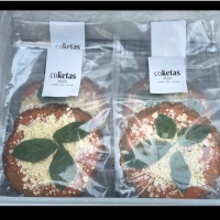 Pizza masa pesto 2 personas