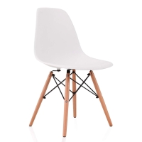 Silla eames dsw color blanca mate