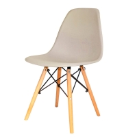 Silla eames Dsw, color Beige mate