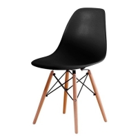 Silla eames dsw color Negro mate