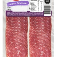 SALAME LAMINADO AHUMADO PF 100 GRS.