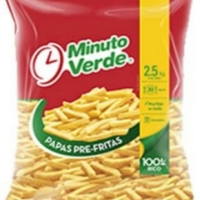 PAPAS PRE FRITAS MINUTO VERDE BOLSA 2,5 KILOS