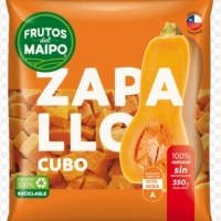 CUBOS DE ZAPALLO FRUTOS DE MAIPO BOLSA 350 GRS.