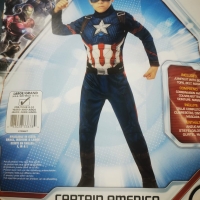 DISFRAZ CAPITáN AMéRICA MARVEL ORIGINAL.\NTALLA 8-10 AñOS