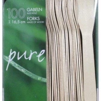 Tenedores madera \"pure\"