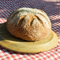 Pan de masa madre integral