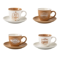 Taza café set 4 