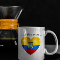 TAZA TE LLEVO EN MI CORAZóN ECUADOR