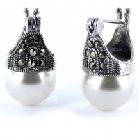 PENDIENTES LADY DI PLATA DE LEY