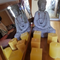 Vela cuadrada de 8 × 12cm