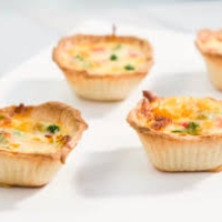 Miniquiche de puerros y queso