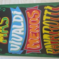 Mas Vivaldi, menos Pavarotti 30x 25 cm