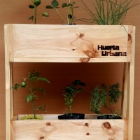 Huerta 2 niveles para 6 plantas