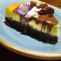 Chessecake de brownie y crema de avellanas, por encargo