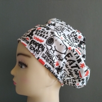 GORRA SNOOPY NEGRO Y ROJO