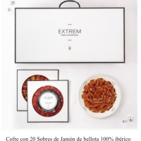 COFRE 20 SOBRES JAMÓN IBÉRICO 100% BELLOTA